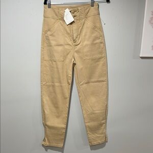 Joie Tan High-Waisted Pants NWT